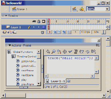 ���� ������ ��������� �� ActionScript