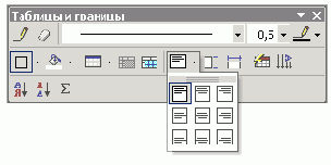 Размер ячеек