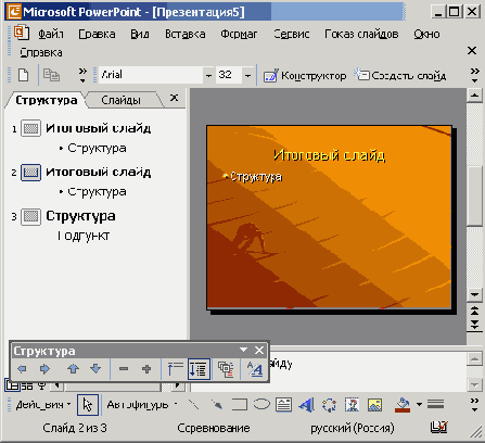 Содержание презентации