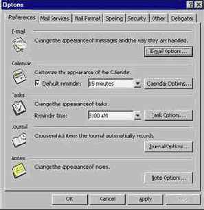 ���������� ���������� ���� �Options�