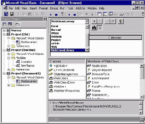 ������ ��������� Word