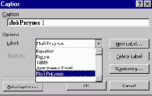 ��������� (CaptionLabels)