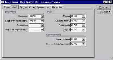 Как создать номенклатурную группу