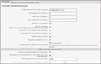Управление форумами