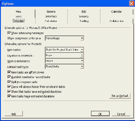������� Schedule (������������)