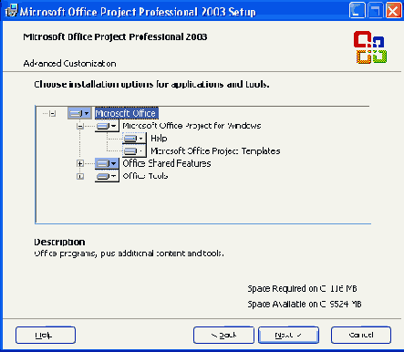 ���������� ��������� Project