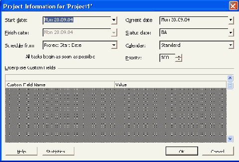 ���� Project Information (�������� � �������)