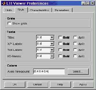 ��������� Simulink LTI-Viewer