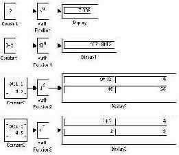 Примеры использования блока Math Function