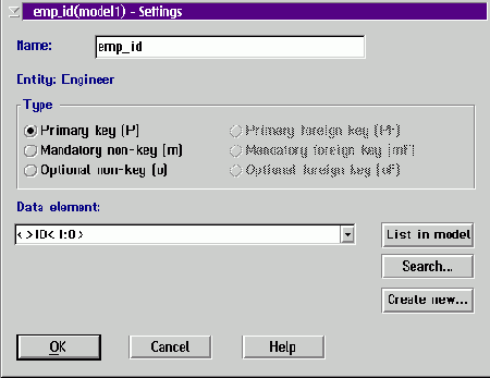 ������������ ������ � DataAtlas Modeler