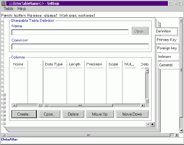������������ ������ � DataAtlas Modeler