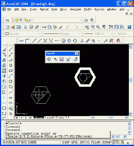 Перемещение изображения блока