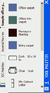 Панель TOOL PALETTES с активной