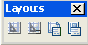 Панель инструментов Layouts