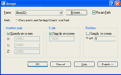 Диалоговое окно Image
