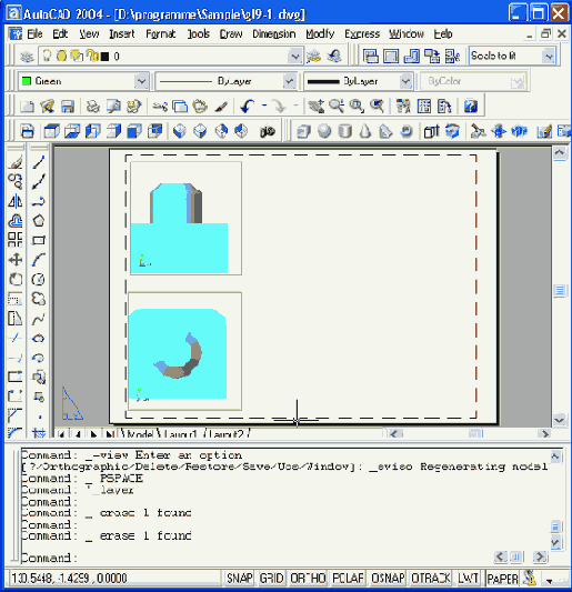 Построение видового экрана с сохранением проекционной связи