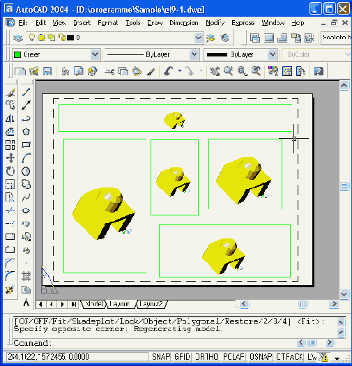 Создание плавающего видового экрана