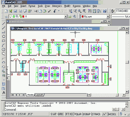 ������� ���� AutoCAD