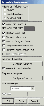 ���������� ���� Assembly Preferences - �������� ������