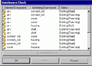 ����� Check Clearances - ��������� ������