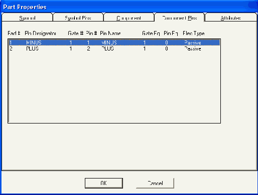 ���� �������� Component Pins (������� ���������)