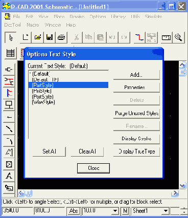 ��������� ������������ ��������� P-CAD Schematic