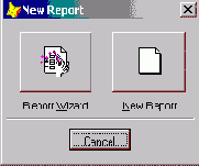 Использование мастера для создания однотабличного отчета
