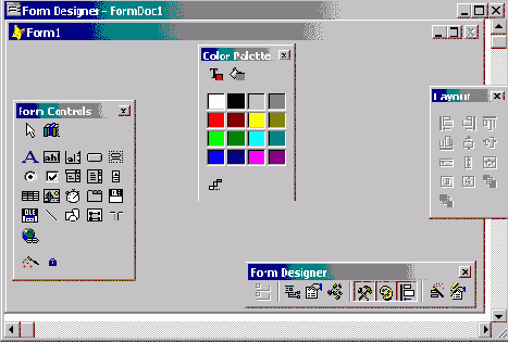 Окно конструктора форм