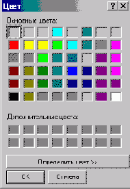 Панель инструментов Color Palette