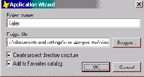 Работа с проектом из окна Галереи компонентов