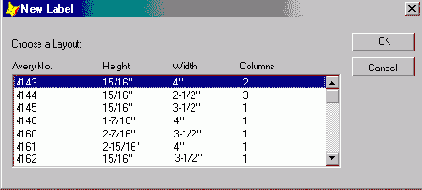 Создание этикетки с помощью конструктора