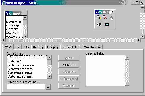 Создание представления данных
