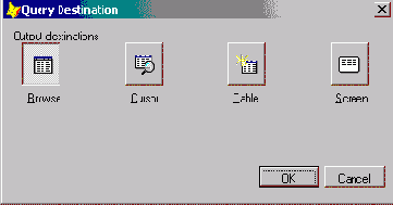 Вывод результатов запроса