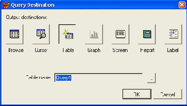 ���������� ���� Query Destination