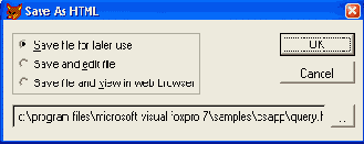 ���������� ���� Save As HTML