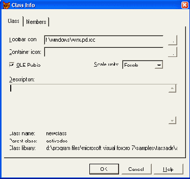 ������� Class ����������� ���� Class Info