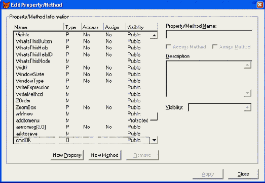 ���������� ���� Edit Property/Method