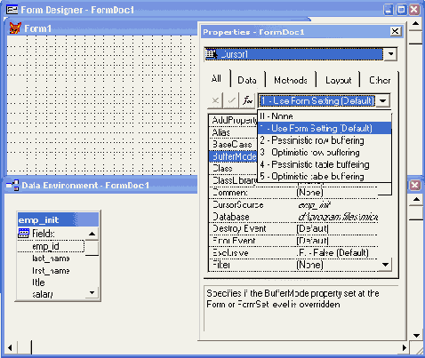 ����������� �������� �������� BufferModeOverride �������