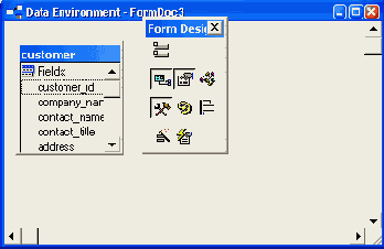 ���� Data Environment ����������� �����