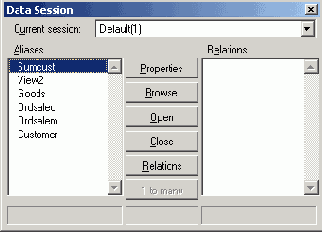 ���� Data Session ����� �������� ������������� ������ Sumcust