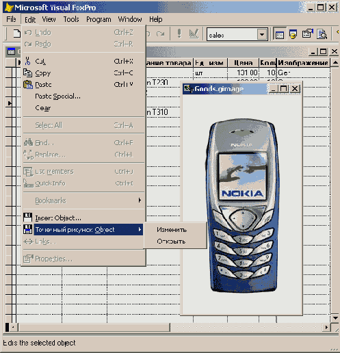 ���������� � ���� ������� ������ OLE-�������