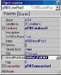 ��������� ������� InterBase ��� ������ FIBPIus