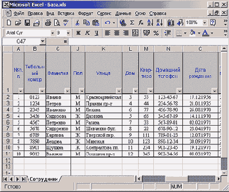 ���� � ������������� ���������