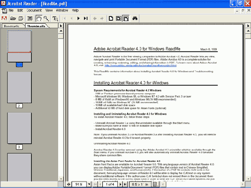 ������ ������������ � ������� Adobe Acrobat