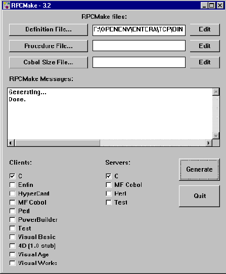 Генерация кода для сервера и клиента