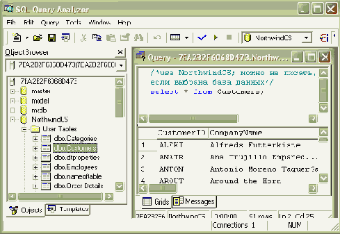 Элементы языка SQL