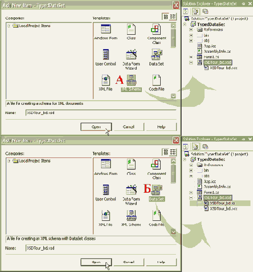 Создание типизированного объекта DataSet