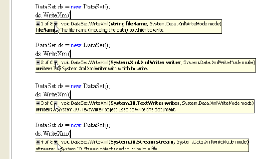 Запись содержимого и структуры типизированного объекта DataSet