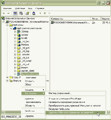 Создание пакета установки web-сервиса