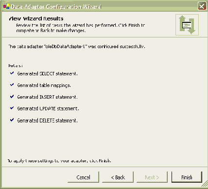Использование визуальной среды для работы с ADO .NET
